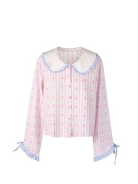 Chou Chou Primrose Long Sleeve Pajama Shirt - M
